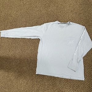 Vineyard Vines Whale Grey Long Sleeve Tee